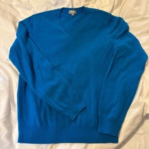 Uniqlo cashmere sweater men small  royal  blue